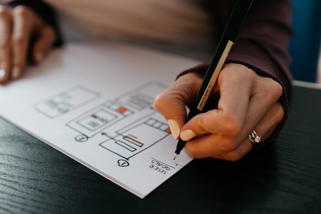 website wireframe